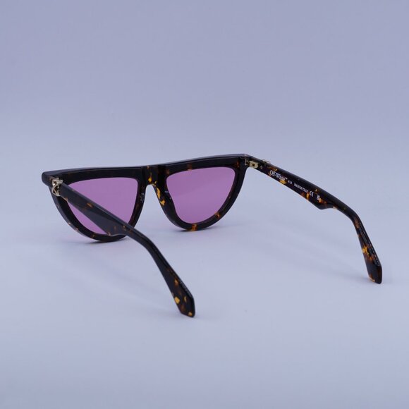 Off-White OERI13V JASPER 6030 Sunglasses Havana Geometric Frame, Pink Lenses - Picture 8 of 9